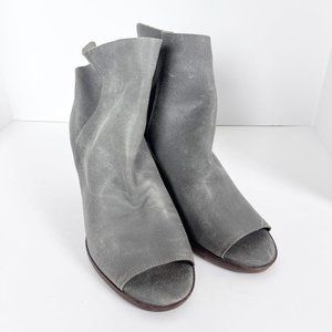 Lucky Brand Peep Toe Wedge Ankle Boot 6M